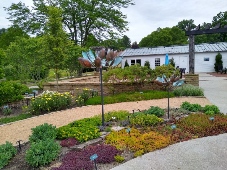 See these inspirational works moving with the wind in The Arboretum’s beautiful, natural setting. Make your way down the paved Parkwoods Trail and take in their calming, peaceful presence.