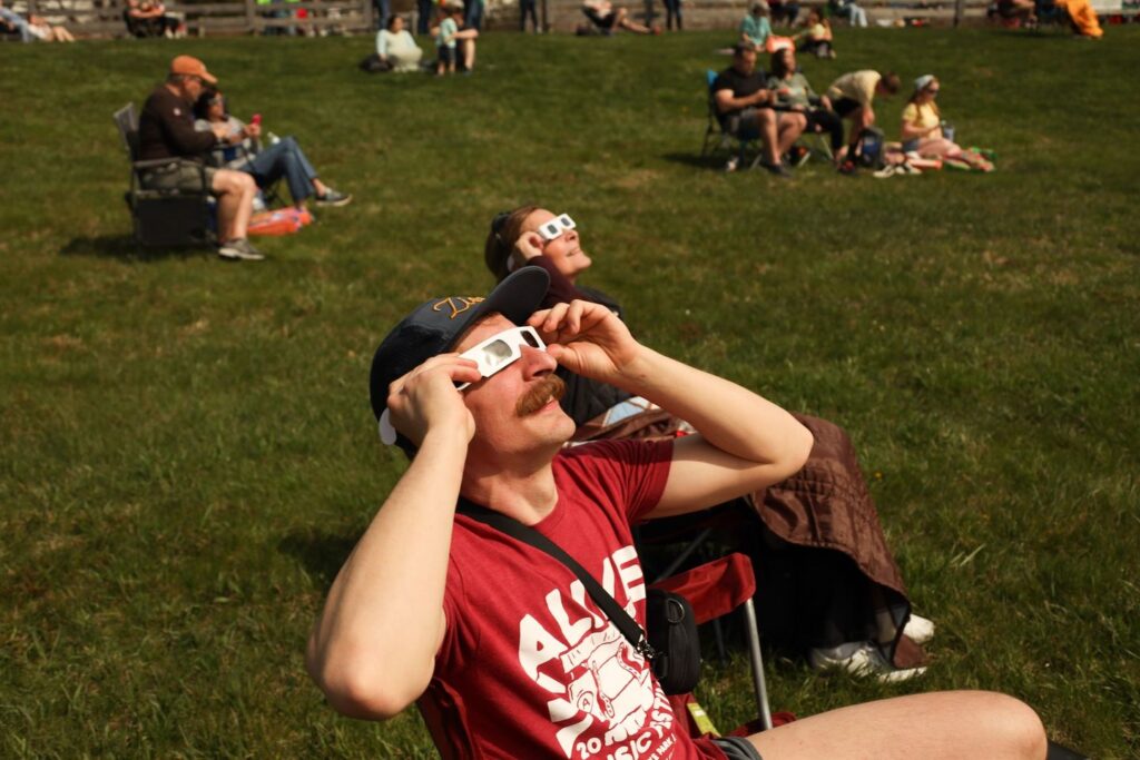 2024 Solar Eclipse at The Dawes Arboretum